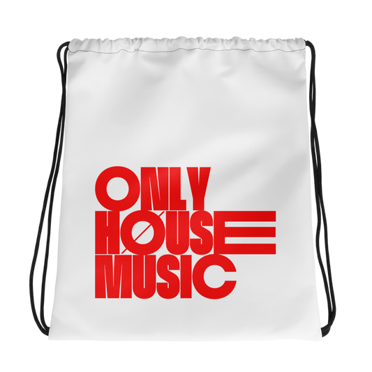 NOS Only House Music Drawstring bag